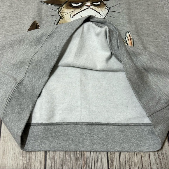 I Had My Patience Tested I'm Negative Cat Funny Gray Long Sleeve Fleece Sweater - Picture 11 of 11